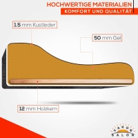 Breitsitz Arbeitshocker auf Gummirollen höhenverstellbar - Drehhocker, Rollhocker, Bürohocker