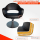Friseurstuhl höhenverstellbar - Hydraulik und runde Bodenplatte aus Edelstahl, Friseursessel Design 7