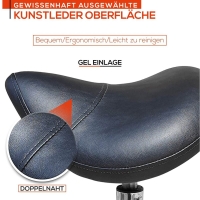 Ergonomischer Sattelhocker höhenverstellbar auf Rollen - Drehhocker, Rollhocker, Praxishocker, Bürohocker