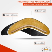 Ergonomischer Sattelhocker höhenverstellbar auf Rollen - Drehhocker, Rollhocker, Praxishocker, Bürohocker