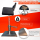 Friseurstuhl höhenverstellbar - Bodenplatte aus Edelstahl, Friseursessel, Friseureinrichtung Design 1