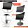 Friseurstuhl höhenverstellbar - Hydraulik und runde Bodenplatte aus Edelstahl, Friseursessel Design 4
